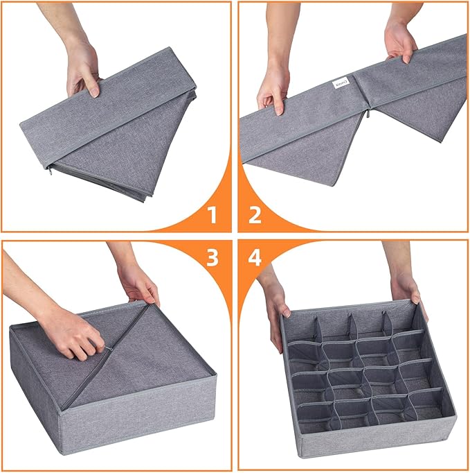 Criusia 6 Pack Large Drawer Organizer - Image 7