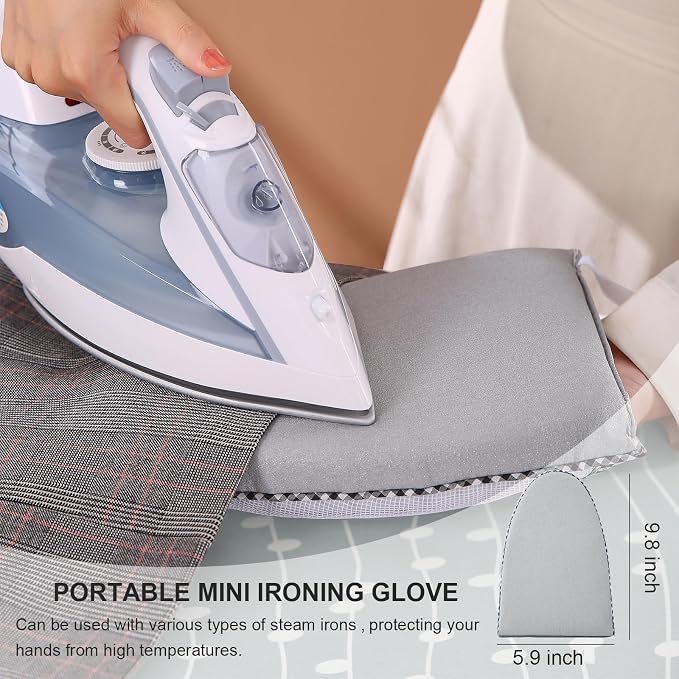 Ironing Board, Foldable Ironing Board Adjustable Height Compact Iron Board - Image 3