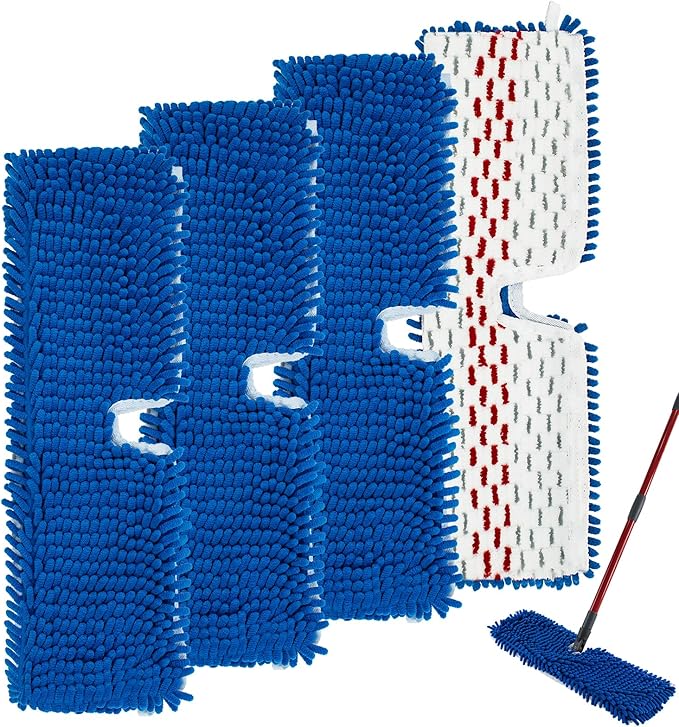 4 Pack Mop Replace Head for Ocedar Hardwood Floor'n More 3-Action Flip Mop - Image 8
