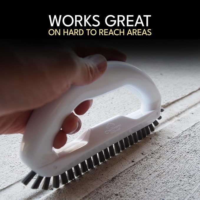 Grout Brush with Stiff Nylon Bristles, Heavy Duty Hand Grout Scrub Brush - Image 6