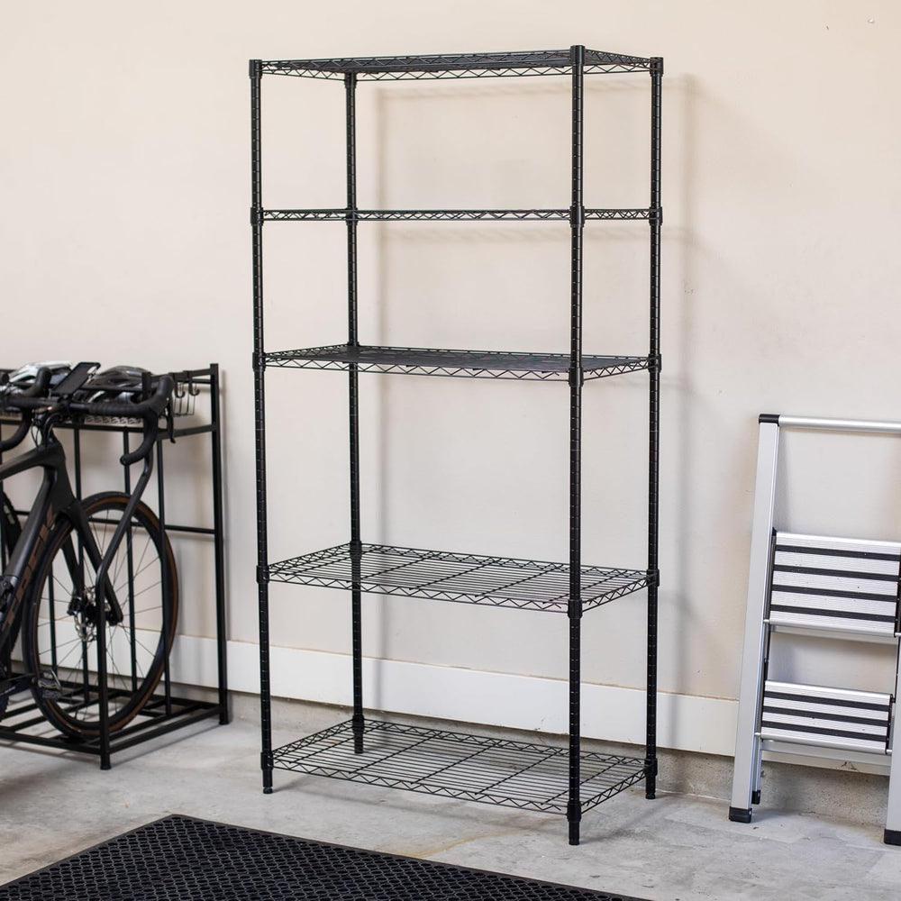 Internet's Best 5-Shelf Adjustable Wire Shelving | Heavy Duty Storage Rac...