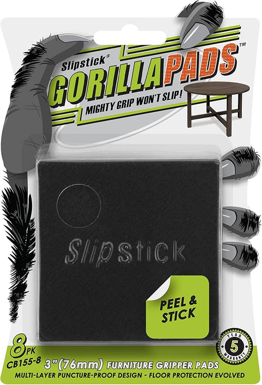 Slipstick GorillaPads Non Slip Furniture Pads/Gripper Feet Floor Protectors by Slipstick