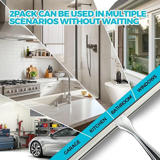 2PACK All-Purpose Shower Squeegee - Image 2