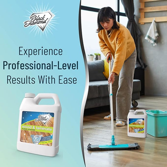 Black Diamond Stoneworks Wood & Laminate Floor Cleaner- Ready to Use Non-Toxic - Image 2