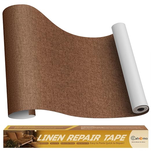 Linen Repair Tape 16x90 inch, Self Adhesive Fabric Patches, Linen Patch Tape Kit by Cahomo