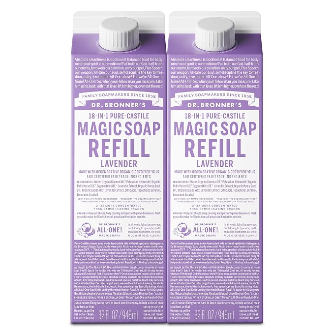 Dr. Bronner's Magic Soap-Pure-Castile Liquid Refill by DrBronners