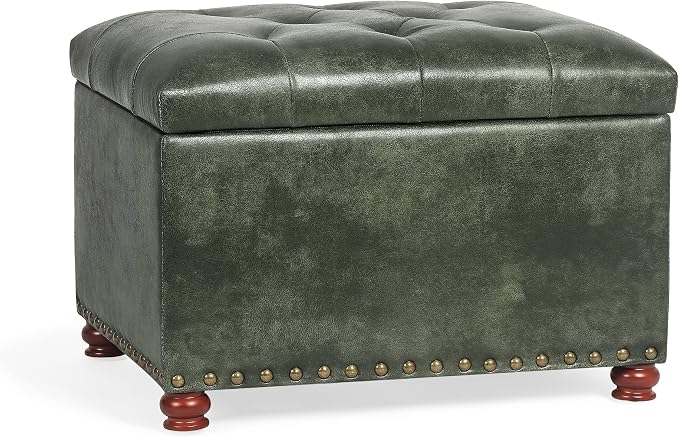 24'' Leather Ottoman with Storage Rectangle Foot Rest Ottomans Stool by DecentHomefocusoneveryonessmallfamilySimplefurnitureSophisticatedlifestyleYourspaceplannerknowyoubetterbecausemoreprofessional