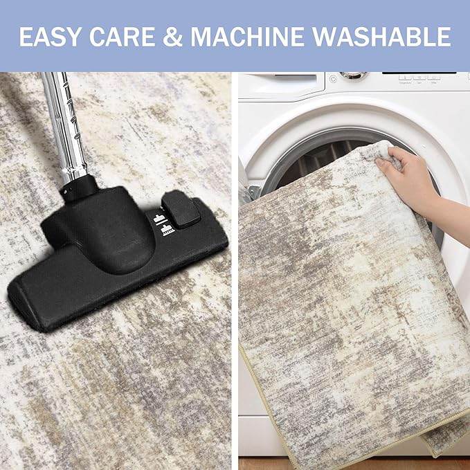 IOHOUZE Abstract Runner Rug 2x10 Ft Washable Runners - Image 3