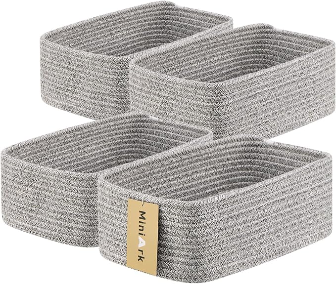 Small Storage Baskets for Organizing | Closet Organizer Bins | Shelf Toy Basket by MiniArkStorageBasketsHome