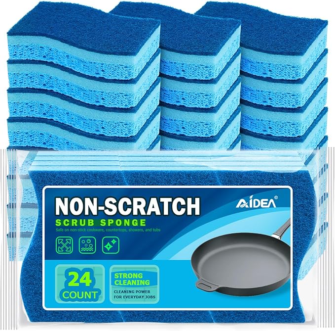 AIDEA Sponges Kitchen, Non-Scratch Scrub Sponge, Sponges by AIDEAHOME