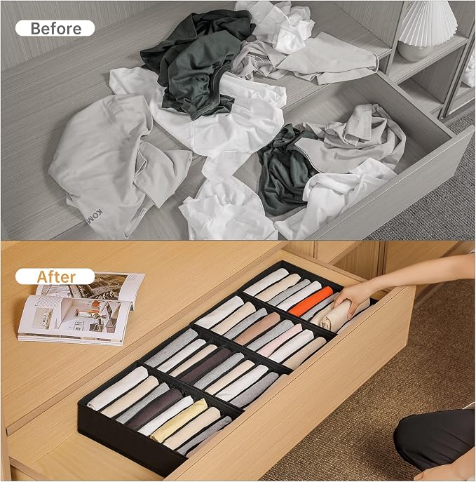 4 Packs T-shirt Drawer Organizers - Image 2