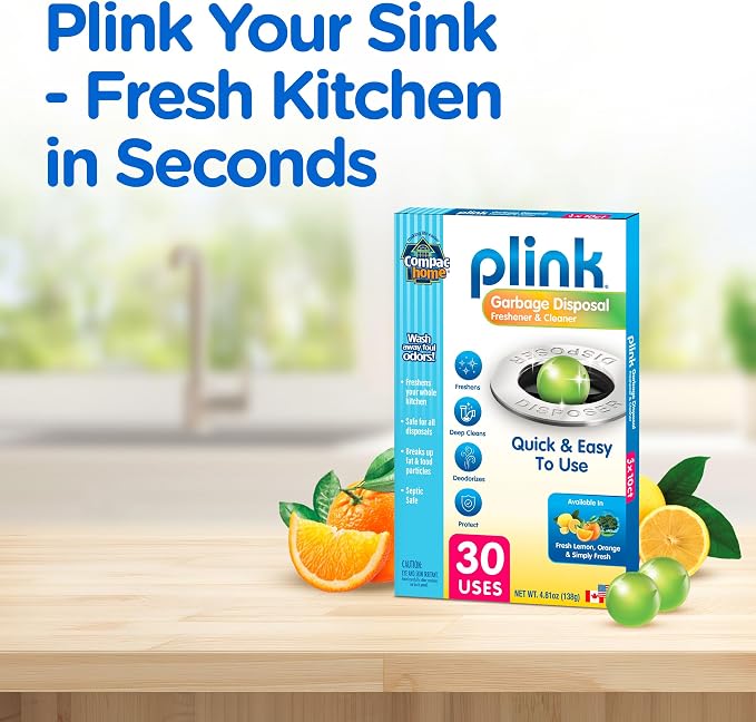 COMPAC HOME Plink Garbage Disposal Cleaner and Deodorizer, Freshens Your - Image 7