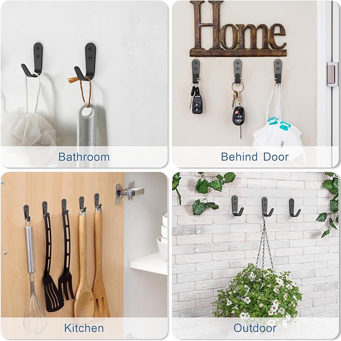 10PCS Hooks - Wall Mount Coat Hooks - Image 5