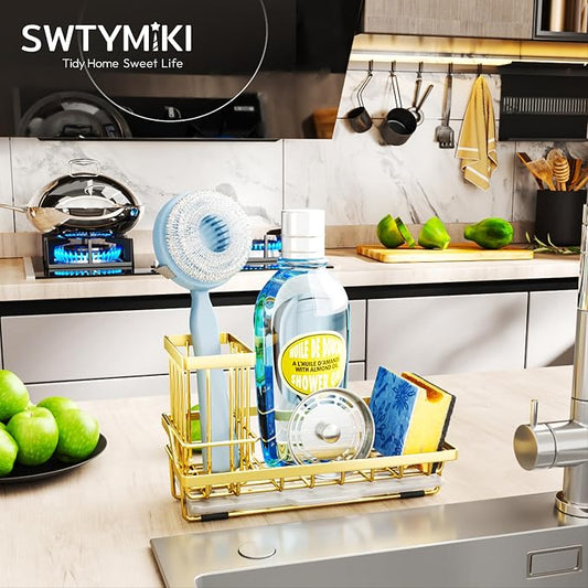 SWTYMIKI Sink Caddy Kitchen Sink Organizer - Image 2