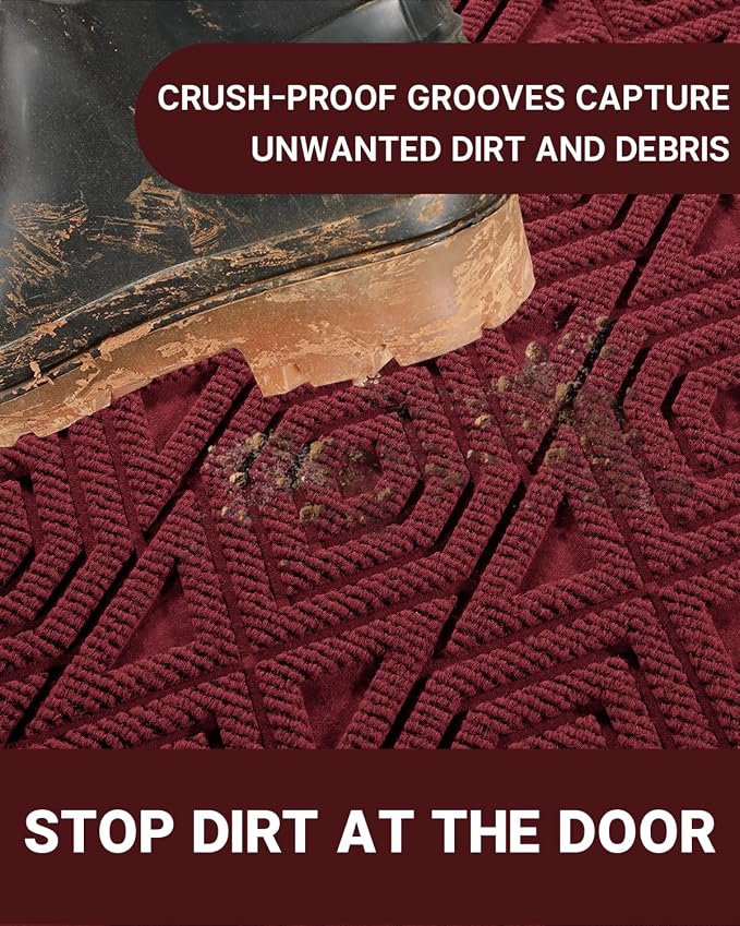 Yimobra Door Mat, Outdoor Indoor Entrance Welcome Mat, Heavy Entry Front Door - Image 3