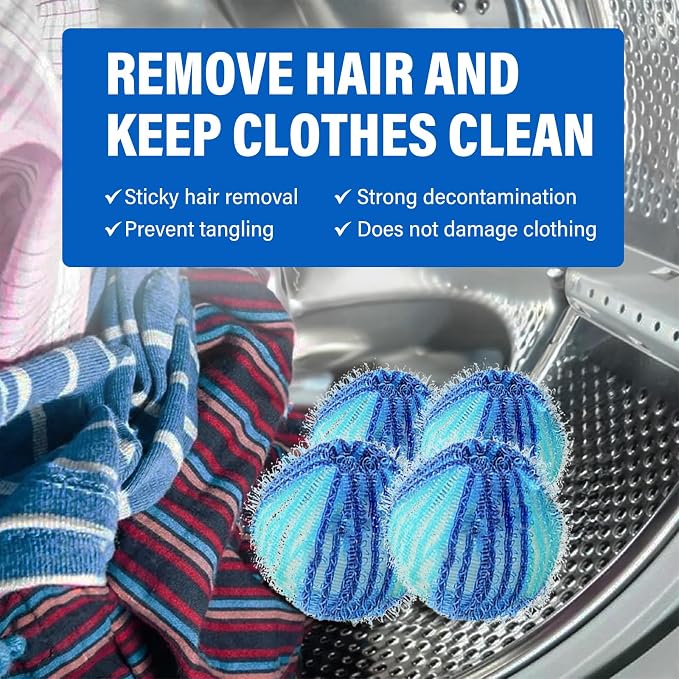 Pet Hair Remover for Laundry, Reusable Lint Traps for Washing Machine Hose - Image 3