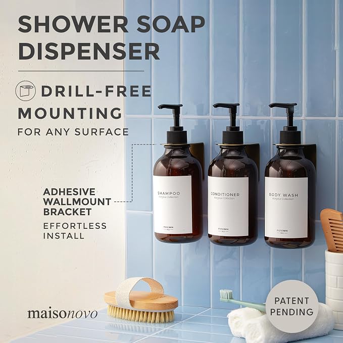 MaisoNovo Shampoo and Conditioner Dispenser - Image 2