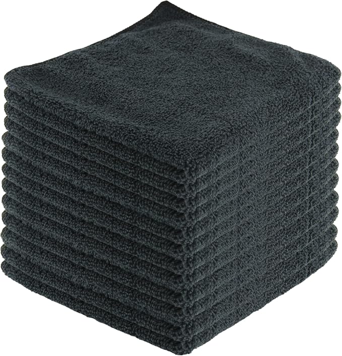 Microfiber Cleaning Cloths, 12 Pack, All-Purpose, Highly Absorbent, Washable by JDHomease