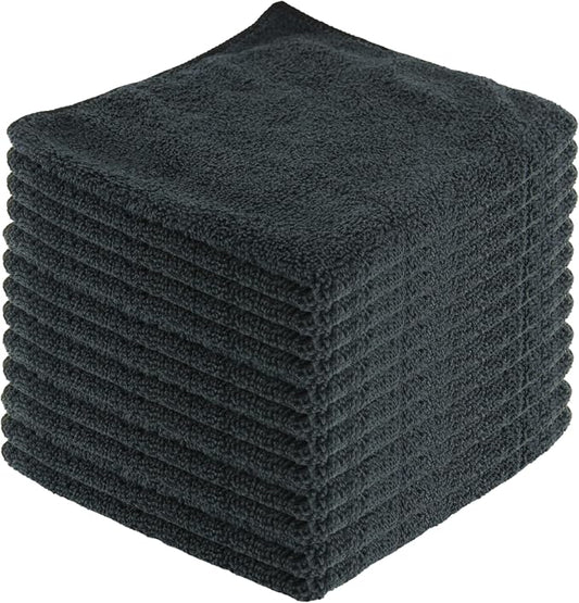 Microfiber Cleaning Cloths, 12 Pack, All-Purpose, Highly Absorbent, Washable by JDHomease