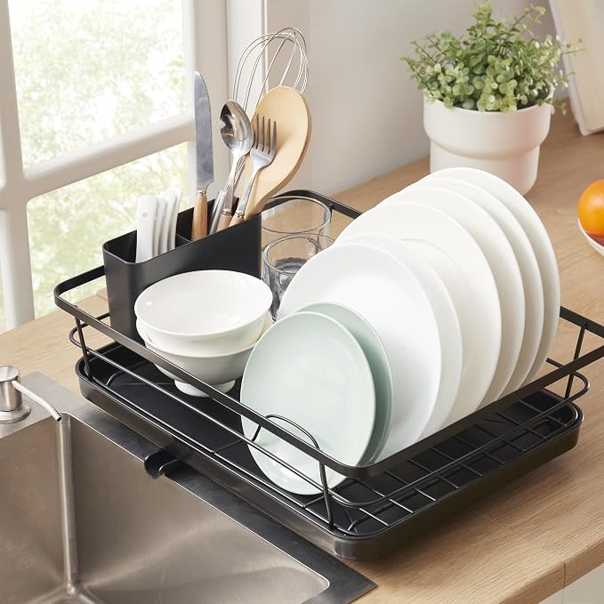 Dish Drying Rack 3 Piece Dish Drainer by SweetHomeCollection