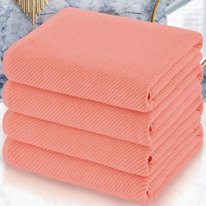 VOOVA & MOVAS Large Bath Towels, 4 Pack 30" x 56" by VOOVAMOVAS
