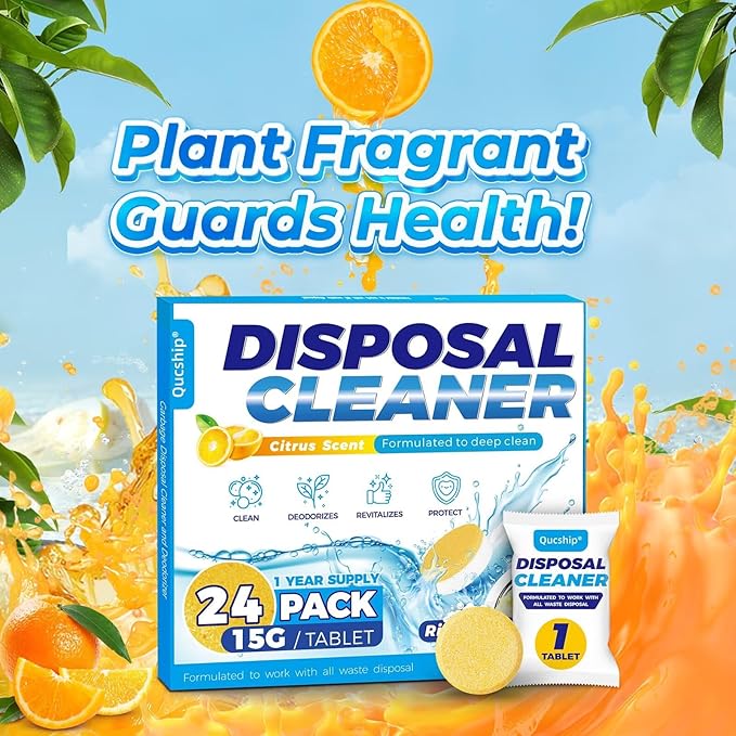 Qucship Powerful XXL Foaming Garbage Disposal Cleaner and Deodorizer Tablets - Image 5