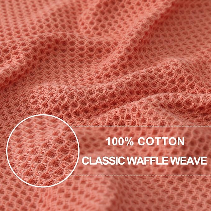 Homaxy 100% Cotton Waffle Weave Kitchen Dish Towels, Ultra Soft Absorbent Quick - Image 2