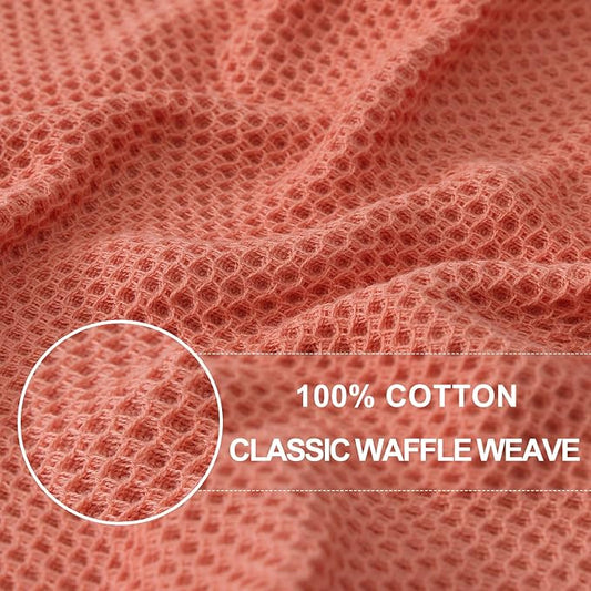 Homaxy 100% Cotton Waffle Weave Kitchen Dish Towels, Ultra Soft Absorbent Quick - Image 2