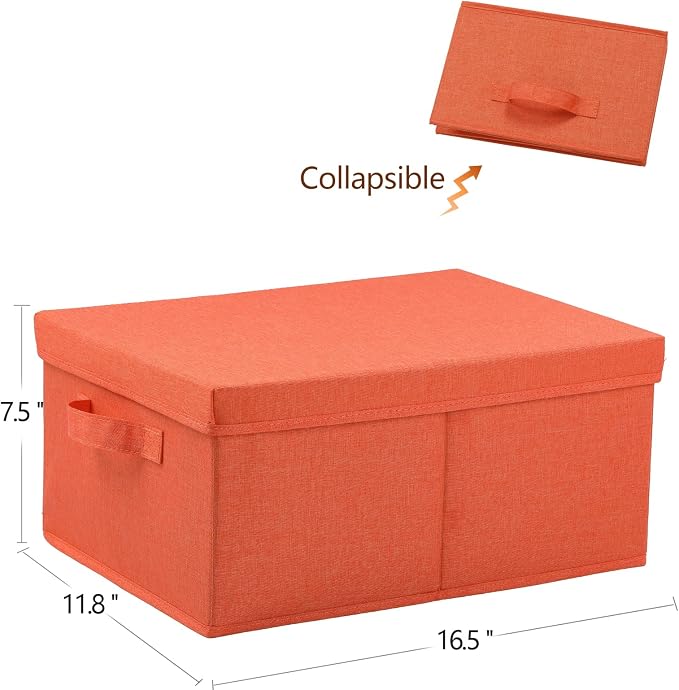 HOONEX Storage Bins with Lids for Organizing, Storage Boxes with 2 Carrying - Image 7