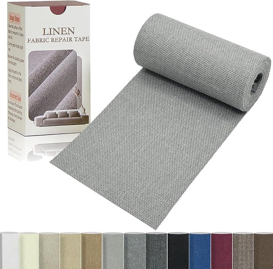 Linen Repair Tape 4x70 Inch Self-Adhesive Couch Patch Repair Fabric Patch by Givethingsanewlife