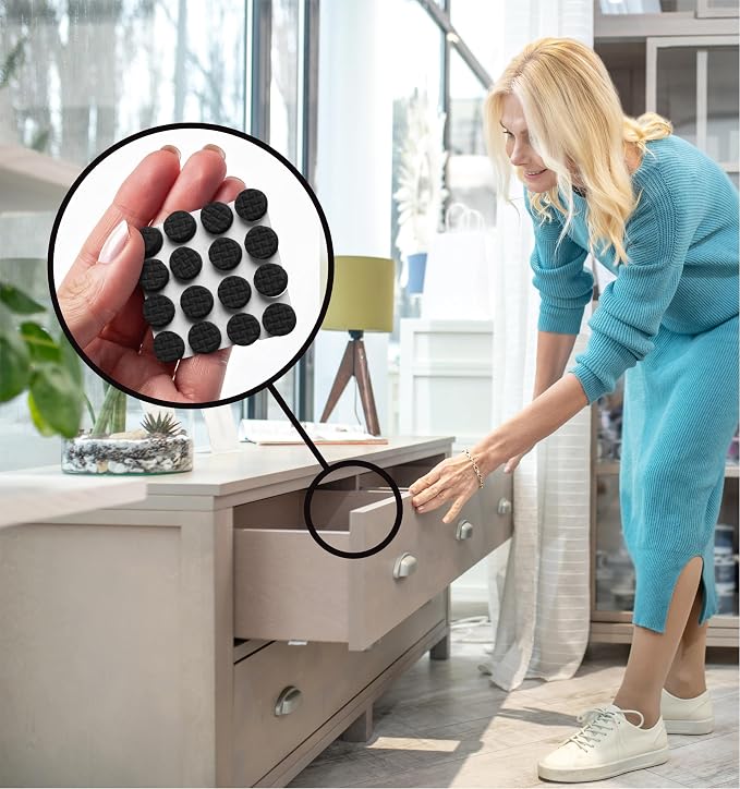 Slipstick GorillaBumperPads Premium Cabinet Door Bumpers 3/8” Round Non Slip - Image 3
