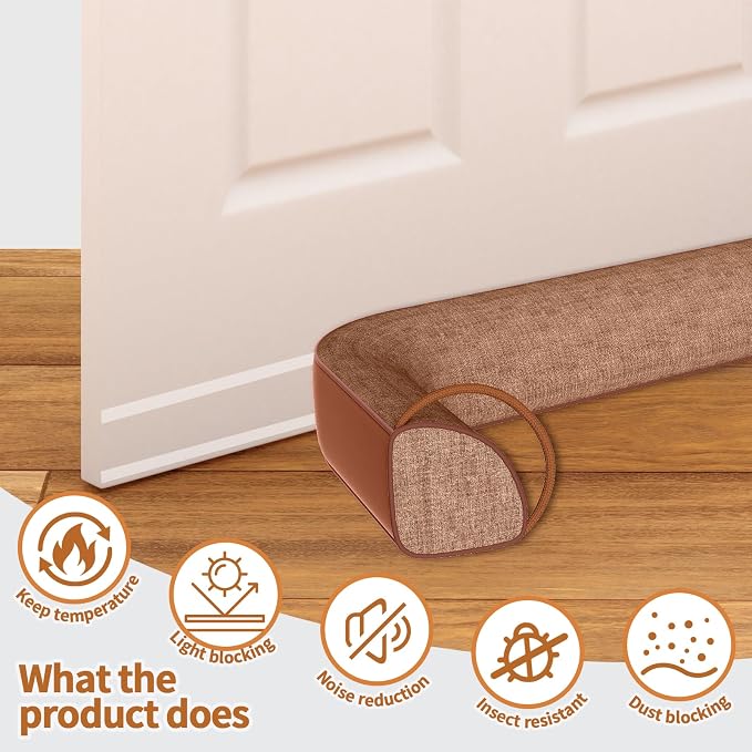 QUOLIX Triangle Under Door Draft Stopper Bottom Door Gap Filler & Seal - Image 5