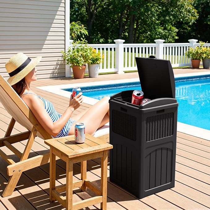 Greesum 33 Gallon Outdoor Trash Can - Image 4