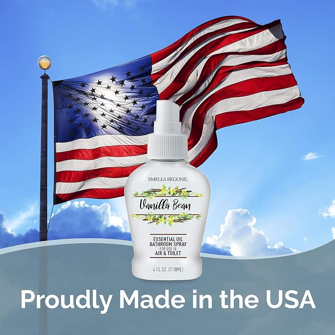 SMELLS BEGONE 4 oz Essential Oil Air Freshener Bathroom Spray - Image 4