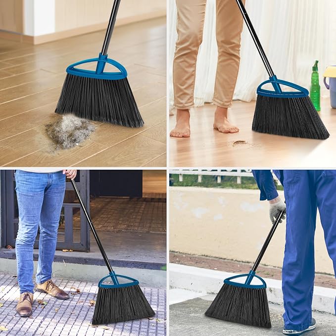 MAVRIZ 3 Pack Heavy Duty Broom Outdoor - Image 8