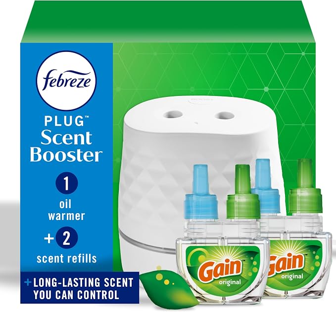 Febreze Plug Scent Booster Starter Kit, Oil Diffuser, Air Freshener Plug in by Febreze