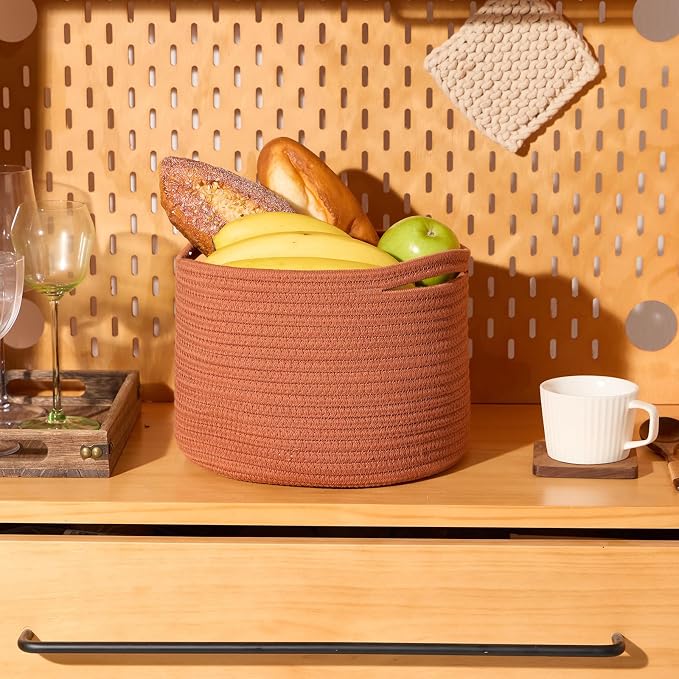 Small Basket for Organizing | Cube Shelf Closet Storage Baskets | 9.7×9.7×7.1” - Image 5