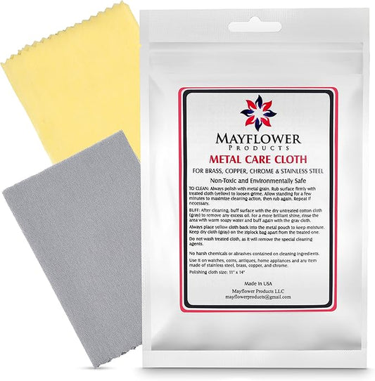 Mayflower Polishing Cloth for Stainless Steel Copper Brass Chrome Made in USA by MayflowerProducts