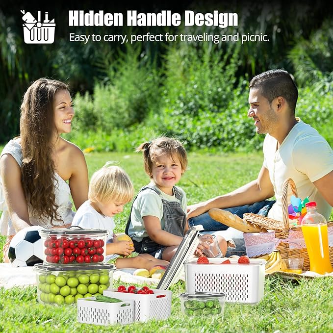 5 Pack Fruit Storage Containers - Image 6