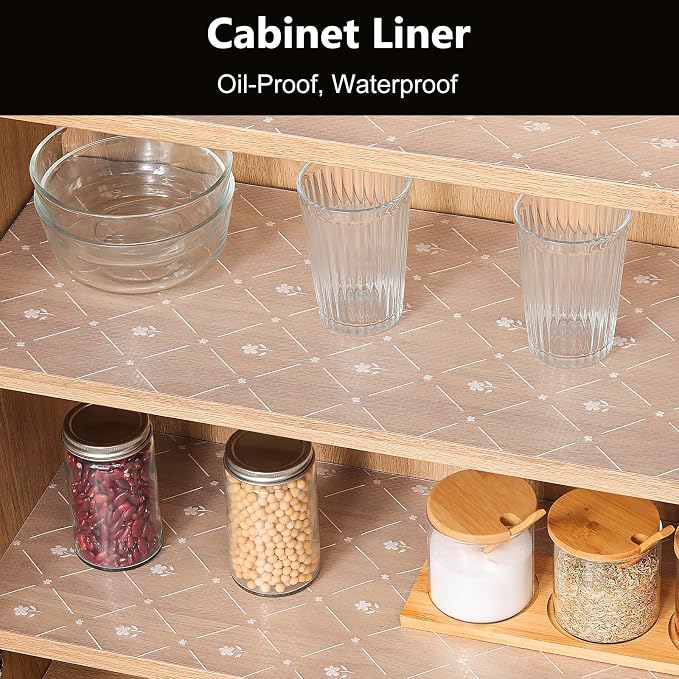 INNOLITES Shelf Liners for Kitchen Cabinets, Non Adhesive Drawer Cabinet Liner - Image 3