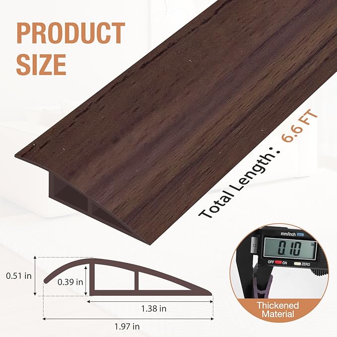 Floor Transition Strip Self Adhesive Vinyl Door Threshold - Image 5