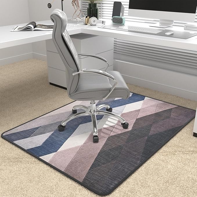 Heavy Duty Office Chair Mat for Carpet and Hardwood Floor Bohemian Desk Chair by PlacootChairMat