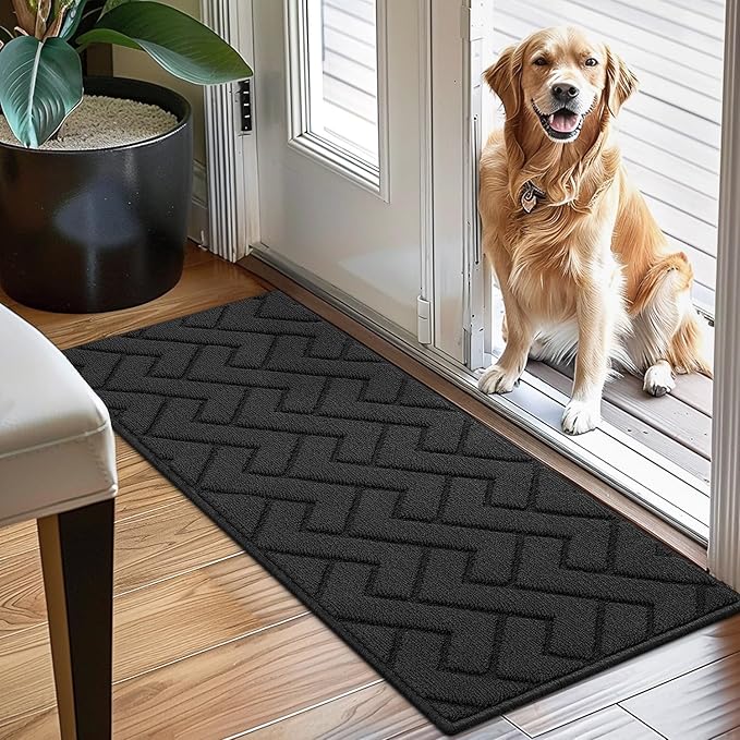 hicorfe Indoor Doormat, Front Back Door Mat Rubber Backing Non Slip Door Mats by Hicorfe