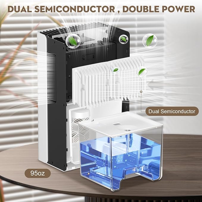 ToLife Dehumidifier for Home, 1000 sq.ft Dehumidifiers for Basement Bedroom - Image 3