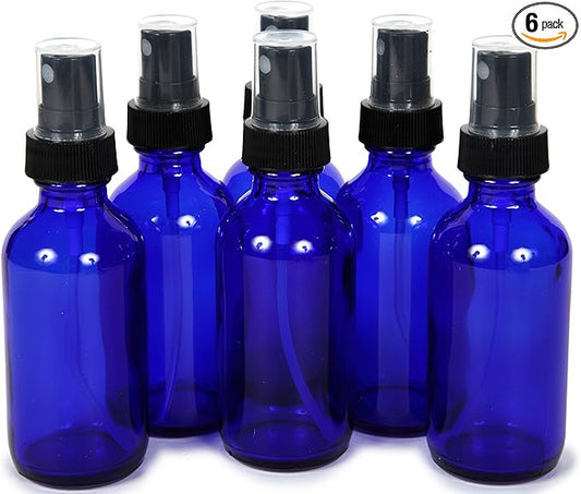Vivaplex 6, Cobalt Blue, 2 oz Glass Bottles, by Vivaplex