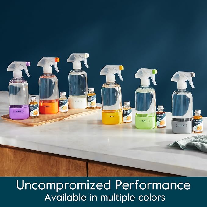 Grove Co. Glass Spray Bottles for Cleaning Solutions, Unique Silicon Sleeve - Image 6