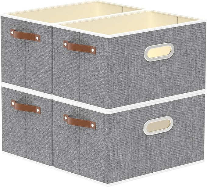 Yawinhe Fabric Storage Baskets, Foldable Closet Organizer by Yawinhe