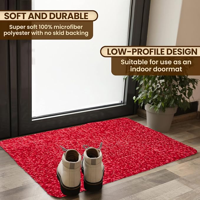 Premium Microfiber Indoor Door Mat – 24"x36" Washable Entry Mat, Waterproof - Image 2