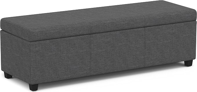 SIMPLIHOME Avalon 54 inch Wide Contemporary Rectangle Extra Large Storage by SimpliHome