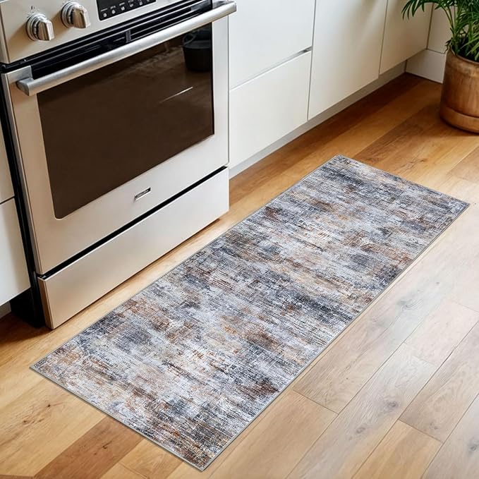 IOHOUZE Abstract Runner Rug 2x5 Ft Washable Runners - Image 2